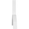 Ekena Millwork Archdale Architectural Grade PVC Gable Bracket, 96"W x 32"H x 4"D x 4"F, 8/12 Pitch GBP096X32X0404ARC00 - alternate 5